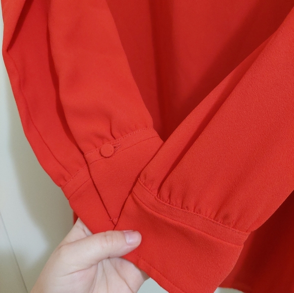 J. Crew Long Sleeve Shift Dress Holiday Red - Picture 2 of 11